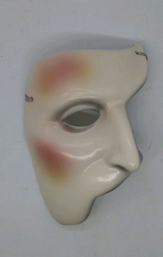 Vintage 1980s Clay Art Ceramic Wall San Francisco Phantom Of The Opera Half Mask
