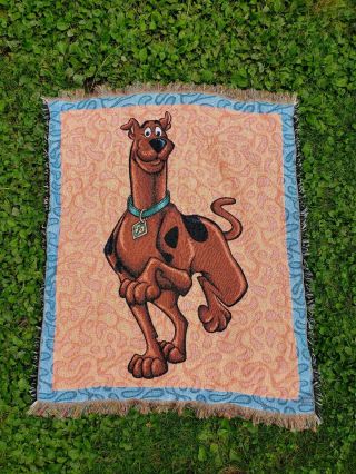 Vintage Scooby Doo Throw Blanket Cartoon Network Hanna Barbara