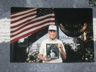 Doolittle Raider Pilot Richard E.  Cole Signed 4x6 Photo Autograph
