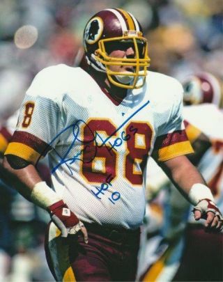 Russ Grimm Signed Washington Redskins 8 X 10 Photo Autographed