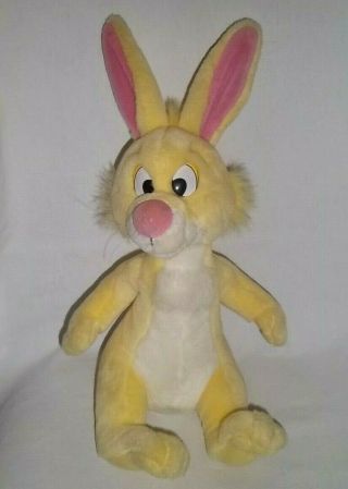 Vintage Disney Store 13 " Plush Yellow Rabbit Winnie The Pooh Friend Stuffed Toy