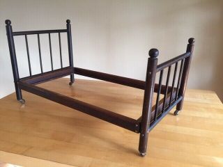 Old Antique Wood Doll Bed