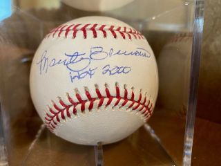 Reds Hall Of Famer Marty Brennaman Signed Baseball With Hof 2000 - Jsa Authentic