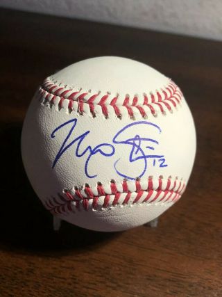 Max Stassi Signed Autographed Baseball Romlb Ball Angels