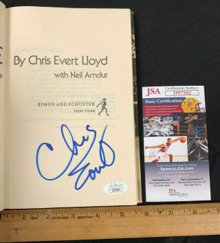 Chris Evert Hand Signed Autographed My Own Story Hard Cover Book Jsa/coa
