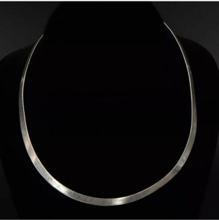Vintage Sterling Silver - Mexico Taxco Solid 16 " Collar Choker Necklace - 20g