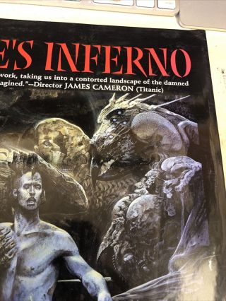 Wayne Barlowe ' s Inferno - Morpheus 1st edition,  Rare horror art Hardcover 3