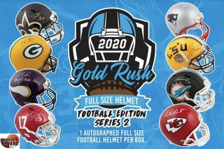 Kansas City Chiefs 2020 Gold Rush Autographed Full Size Helmet 1box Break