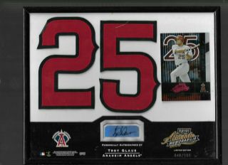 Troy Glaus 2002 Playoff Absolute Memorabilia Auto Jersey Plaque 048/100