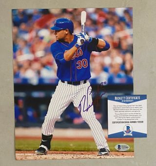 Michael Conforto Signed 8x10 Photo Autographed Beckett Bas Ny Mets