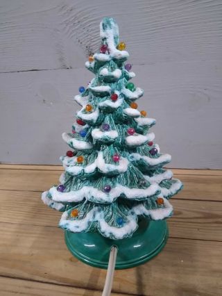 Vintage Ceramic Christmas Tree Small 10 " Tall