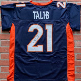 Aqib Talib Autographed Signed Jersey Nfl Denver Broncos Psa Bowl Rams