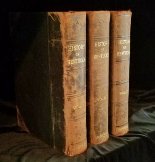 A History Of Kentucky And Kentuckians,  E.  Polk Johnson,  1912,  Rare 3 - Volume Set