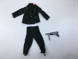 Vintage Gi Joe SOTW German Uniform Jacket,  Pants,  Schmeisser Machine Pistol 2