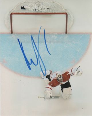 Team Canada Roberto Luongo Signed Autographed 8x10 Photo B