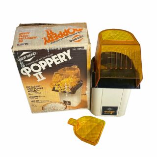 Vintage West Bend Poppery Ii 2 Hot Air Popcorn Corn Popper Coffee Bean Roaster