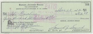 1973 Sam Snead Signed World Golf Pinehurst Pre - Psa & Estate Certified