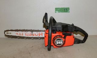 Homelite Model 245 Vintage Chainsaw Collectible Firewood Tool Logging Saw T3