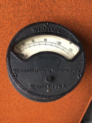 1913 Vintage Industrial Antique Weston Electrical Instruments Volt Meter