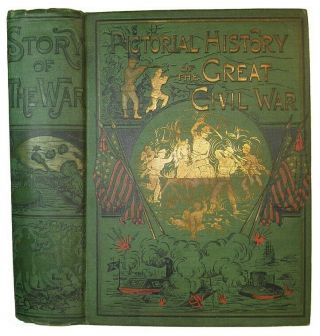 1881 Civil War History Pictorial Union Confederate Military Army Navy Generals