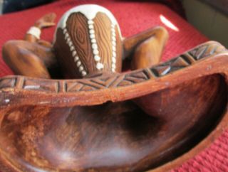 Vintage Treasure Craft of Hawaii Hula Tiki Hawaiian Drummer Ceramic Figurine 3