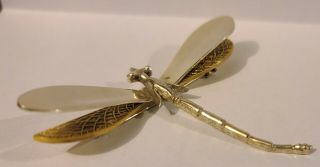 Vtg Sterling Silver Dragonfly Brooch Pin 925 Mexico 3 "