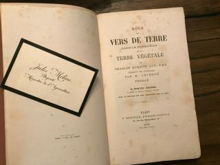 " Role Des Vers De Terre Dans Formation Terre Vegetale " Darwin 1882 Ttrs