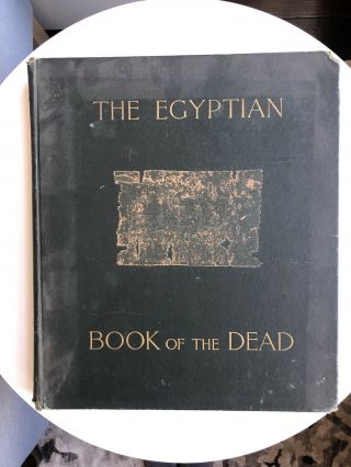 Antique 1894 Printing The Egyptian Book Of The Dead Very Rare 1st First Edition