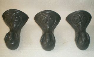Set Of 3 Matching Antique Vintage Cast Iron Clawfoot Tub Feet - Find.