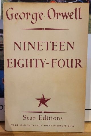 1984 Nineteen Eighty - Four Star Editions Uncommon George Orwell 1950 Softcover