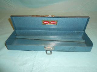 Vintage " S - K Wayne Tools Usa " Metal Case 3/8 " Drive Socket Ratchet Box