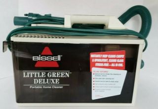 Vintage Bissell Little Green Deluxe Cleaner Power Unit W/flex Hose&spray Trigger
