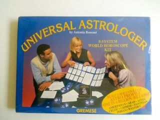 Vintage Universal Astrologer 1997 Antonia Bonomi 8system World Horoscope Kit