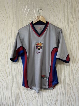 Barcelona 1998 Away Football Shirt Soccer Jersey Nike Vintage