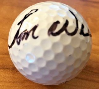 Tom Weiskopf Signed Golf Ball W/coa In Person Autograph