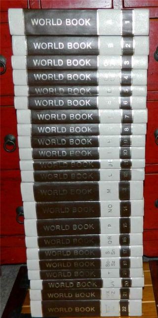 The World Book Encyclopedia Complete Set of 22 Volumes 1975 2