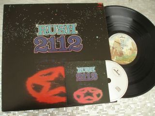 Rush ‎– " 2112 " Vintage Pressing Lp W/bonus Cd Mercury Srm - 1 - 1079