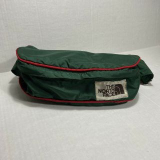 Vintage 80’s The North Face Lumbar Waist Fanny Pack Green Red Made In Usa Rare