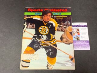 Phil Esposito Boston Bruins Autographed Signed Sports Illustrated Jsa
