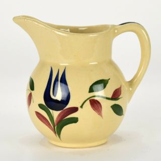 Vintage Watt Pottery 62 Dutch Tulip 4 1/2 " Pitcher C1956