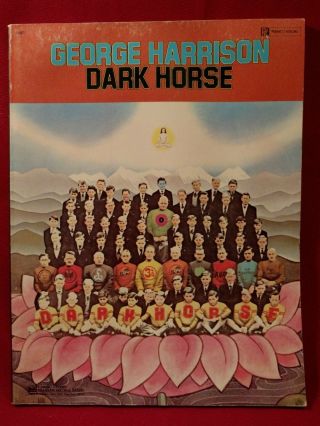 George Harrison Dark Horse Song Book Sheet Music Vintage