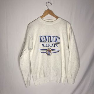 Vintage 90’s Uinversity Of Kentucky Wildcats Crewneck Large Ncaa Basketball