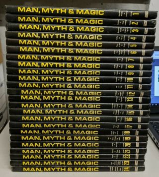 Man,  Myth & Magic 24 Volume Set By Richard Cavendish (1970,  Hardcovers) Vg