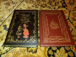 Lewis Carroll Alice In Wonderland And Thru The Looking Glass 2 Volumes Easton.