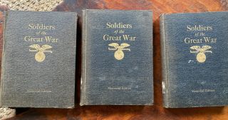 Soldiers Of The Great War.  Volumes I - 3 Memorial Edition 1920 Haulsee Howe Doyle