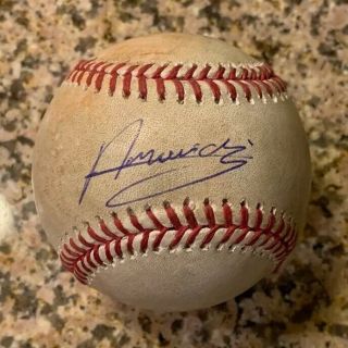 Andres Munoz Signed Game Mlb Baseball San Diego Padres Rookie Auth Auto