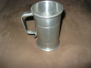 Vintage 1/2 L Pewter Beer Stein Mug Cup Block Zin,  Germany,  W Touch Marks 18t18
