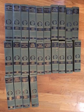 The Complete Of Mark Twain 24 Volume Book Set Harper & Brothers Edition