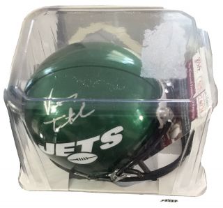 Vinny Testaverde Signed York Jets Mini Helmet (jsa)
