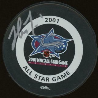 Dominik Hasek Signed 2001 All - Star Game Hockey Puck | Psa/dna Cert.  Autograph